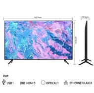 Terlaris!!! Samsung 43 Inch Uhd 43Cu7000 Smart Tv Ua43Cu7000 Smart Tv Samsung 43"