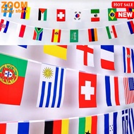 Decorative coloured flags The flag of the world Ornaments
