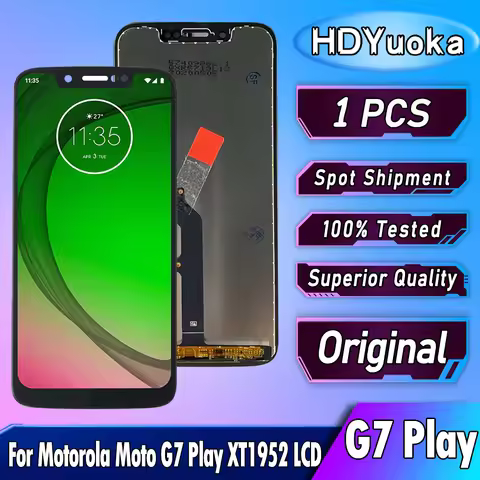 Original 5.7" For Motorola G7 Play LCD XT1952 XT1952-4 Display Touch Screen Digitizer For Moto G7 Pl