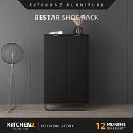 KitchenZ Bestar Series Shoe Cabinet With Door Kabinet Kasut Shoe Rack Cabinet Kasut Rak Kasut Bertutup - 1308-BK