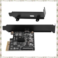 (UJCZ) USB PCIE Card Type C PCI-Express 4X to USB 3.2 Gen 2X2 (20Gbps) ASM3242 Chipset for 8/10/Linu