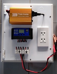 ชุดนอนนาโซล่าเซลล์ 300 W  คอนโทรลชาร์จเจอร์ รุ่น12/20A. พลังงานจากแสงอาทิตย์ 12V to 220V