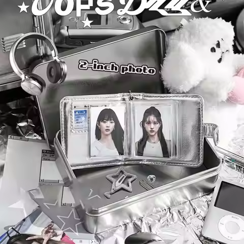 2 Inch Mini Photo Album Mini Photocard Holder Kpop Idol Binder Photo Card Binder Star Chasing Suppli