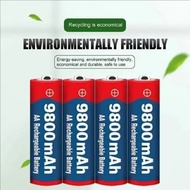 100% Original New AA rechargeable 1.5V 9800mAh 1.5V New Rechargeable AA battery for led light to Cam