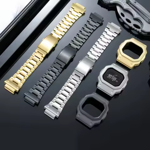 Lightweight Titanium strap Mod Kit for Casio DW-H5600MB Modified Titanium Alloy Case DW-H5600 Watchb