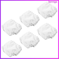 6 Pcs Doll Diapers Accessory Underwear for Miniature Dollhouse 7.00X7.00X0.10CM White  kevvga