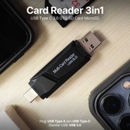 [Cash on Delivery] Card Reader 3in1 USB Type C 3.0 OTG SD Card MicroSD - Z500