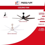 Regair Vibes 66” Ceiling Fan DC Motor Vibes 66-MBMH (Mattblack Mahogany) Vibes 66-RG (Rose Gold)