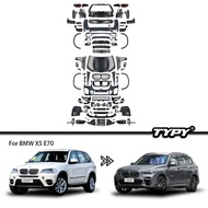 TYPY Body kit For BMW X5 E70 Upgrade To 2019 G05 M-Tech Front And Rear Bumpers For Auto Lights