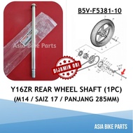 Yamaha Original Y16 Y16ZR V1 V2 Rear Wheel Shaft Tayar Belakang - B5V-F5381-00