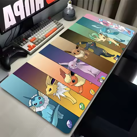 Mouse Pad Pokemon Pikachu Eevee rug Gamer Notebook Games Mouse Pad Big Keyboard Pad XXL Mousepad Mou