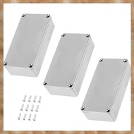 [K U Y G] 3PCS Aluminum Stomp Box Enclosure for DIY Guitar Effects Pedal - (1590B)