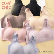 [COSY CHIC] Tally Bra Seamless Bra 2135 Thin Foam Cup B - C Without Wire 3 Hooks Size 36 38 40