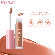 PINKFLASH Matte Liquid Lipstik Lip Tint tahan air Lembut Tahan Lama Pelembab Pigmentasi Tinggi Lipst