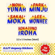 ILLIT Jeepney Stickers Fanmade Stickers