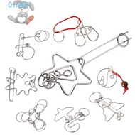 QINMEI 3D Metal Puzzle Fun Unlock Toy Learning Toys 3d Puzzle Wire Brainteasers Games Cognition Game
