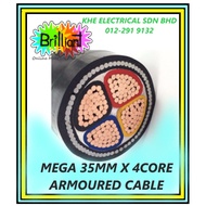 MEGA 35MM X 4CORE ARMOURED CABLE ( SELL PER METER)