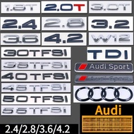 Suitable for Audi Audi Car Label Labeling Word Label 1.8T 2.0T 3.0T Displacement Label 30 40 45 50 5