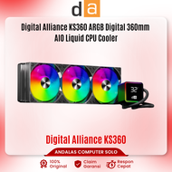 Digital Alliance AIO KAZE 360 ARGB DIGITAL 360mm AIO Liquid CPU Cooler Gaming-Black