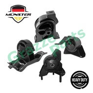 Münster Heavy Duty Engine Mounting Set TOY2048 for Toyota Corolla AE101 AE111 1.6 4AGE Auto Transmis