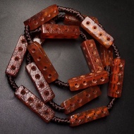 West Asia Backflow Old Agate Passepartout Necklace 41 * 11mm * 15pcs20251024