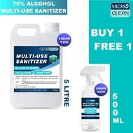 MICRO CLEAN - 75% ALCOHOL MULTI-USE SANITIZER LIQUID TYPE 5L