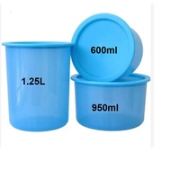 Tupperware one touch canister blue 1pc