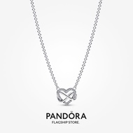 Pandora 100% Original Sparkling Infinity Heart Collier Necklace Pandora Box Fashion Women's Gifts Ne