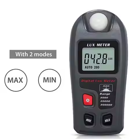 Light Meter Digital LCD Screen Camera Light Meter Handheld Par Light Meter Illuminance Tester for Ph