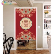 Wedding Door Curtain Wedding Room Door Hanging Curtain Partition Curtain Wedding Bedroom Red Festive Room Curtain