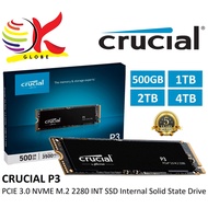 CRUCIAL INT SSD P3 PCIE M.2 2280 NVMe PCIE GEN 3 x4 INTERNAL SOLID STATE DRIVE - 4TB (CT4000P3SSD8)