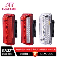 | 【lampu basikal】 | ★New Style Bicycle Charging Firewolf Star Tail Light Five Lights Waterproof Moun
