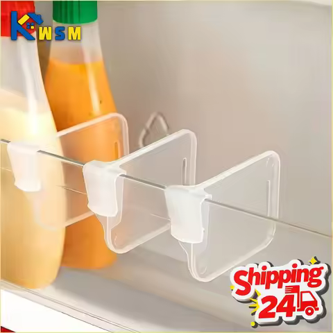 5-80PCS Refrigerator Organizer Adjustable Divider for Fridge Shelves Drawers Food Storage Kitchen De