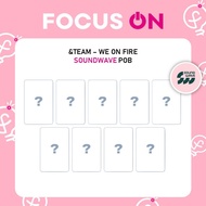 &TEAM POB SOUNDWAVE WE ON FIRE PHOTOCARD