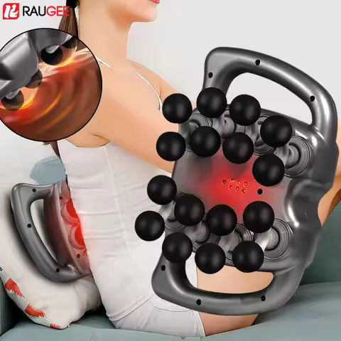 Fascia Gun Muscle Massager Gun Sixteen-head High Frequency Neck Shoulder Waist Massage Machine Profe