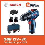 BOSCH GSB 12V-30 Professional Brushless Cordless Impact Drill / Driver GBA 12V 2.0Ah GSB12V-30 06019