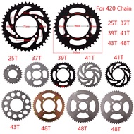 420 Chains 25T/37T/39T/41T/43T/48T Rear Sprocket Cog for Dirt Pit Bike 125/140/150/160cc CRF70 9