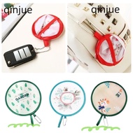 QINJUE Cartoon Small Fan, Gift PET Pocket Fan, Portable Mini Foldable Pocket Cloth Fan