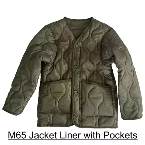 Field Tactical M65 Windbreaker Jacket Inner Lining with Pockets M43 M51 Warm Cotton Coat Liner Outdo