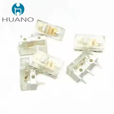 1Pcs New HUANO V2 Transparent White Switch 100 million times button Switches Compatible D2FC-F-7N D2