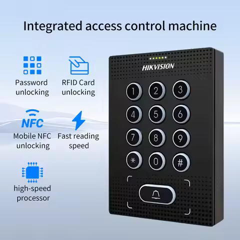 13.56Mhz RFID Reader Access Control Keypad Door Station Keypad Wiegand 27/35 Ouput M1 CPU Card For H