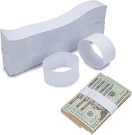 Pack of 400 Self-Adhesive Money Bands, 192 x 29 mm Banknote Banderoles, Currency Bill Band, Money Pa