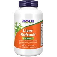 💚NOW Liver Refresh 180 Veg Capsules, Liver Support, Promotes Optimal Liver Health & Healthy Detoxifi
