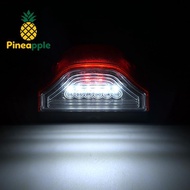 [Pine-t] 3 LED Number Lamps E9 12V-24V For Lorry Tru Trailer White Light Waterproof Car License Plat