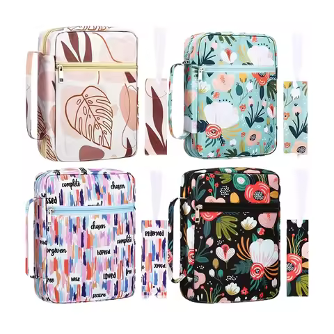 Bible Cover, Bible Cover Women's Bible Bag With Bookmarks Portable Bible Carrying Case For Girls As 