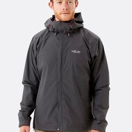 【RAB】Downpour Eco Jacket 輕量防風防水連帽外套 男款 石墨灰