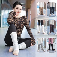 Fairy's Dance Clothes Belly Dance Socks Autumn Winter Knitted Stripes Warm Leggings Practice Dance S