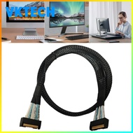 [Vktech] High-Speed Server Adapter Cable 0.5M 32G PCIE5.0 SAS MCIO 74P to MCIO 74P Data Transfer Cab