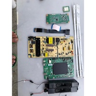 50U7880VM TOSHIBA 50" TV MAIN BOARD, POWER SUPPLY, T-CON, RIBBON CARD, WIFI CARD, SPEAKER AND BACKLI