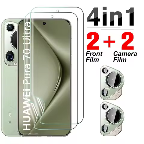4To1 Hydrogel Film For Huawei Pura 70 Ultra Camera Glass Huawey Pura70 Pro+ P70 Pro Plus 70Pro ProPl